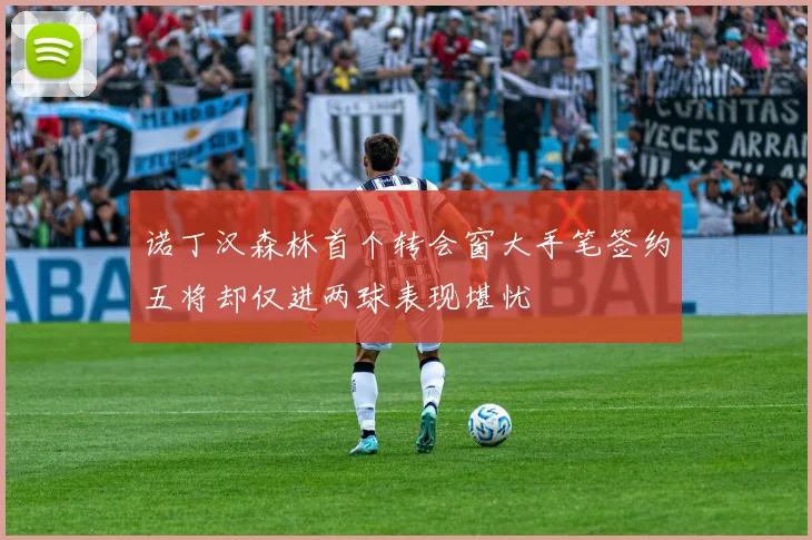 诺丁汉森林首个转会窗大手笔签约五将却仅进两球表现堪忧