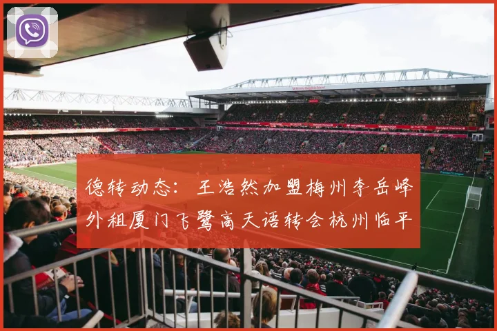 德转动态：王浩然加盟梅州李岳峰外租厦门飞鹭高天语转会杭州临平吴越