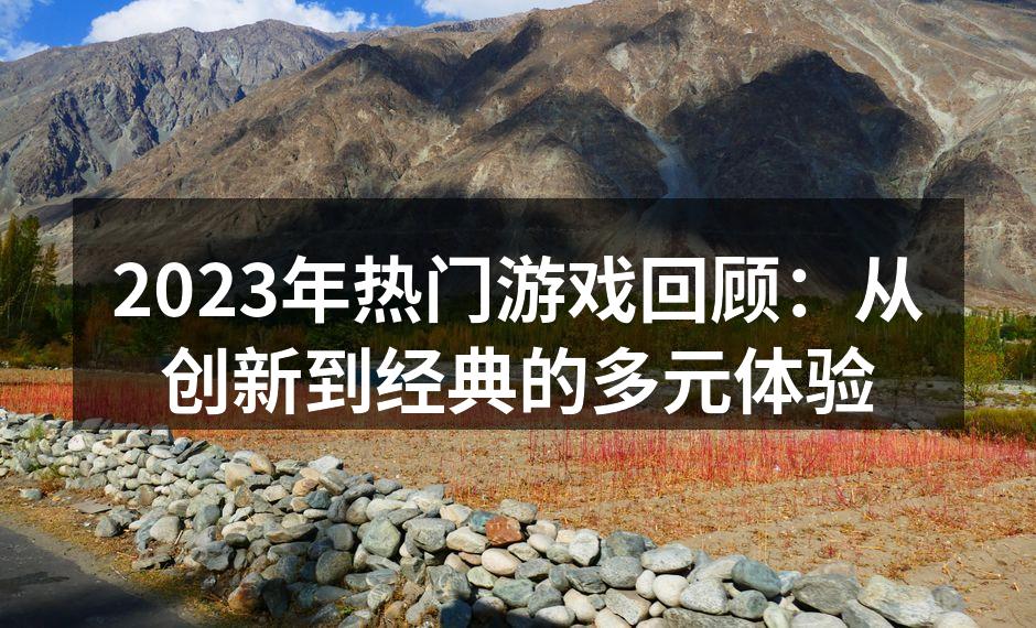 2023年热门游戏回顾：从创新到经典的多